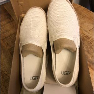 UGG Women’s White Bren Flats/Sneakers